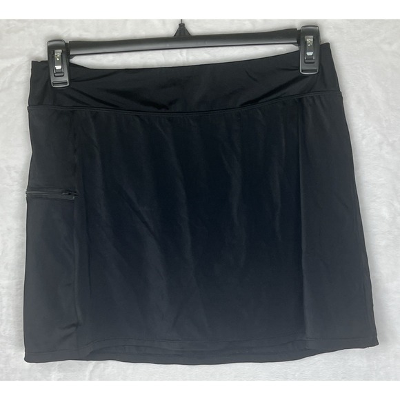 A Shore Fit Pants - A Shore Fit Women's Swim Skort Bottom Skirt Shorts Black Size 12